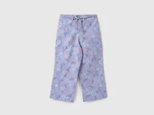 Girls Printed Regular Fit Trousers
