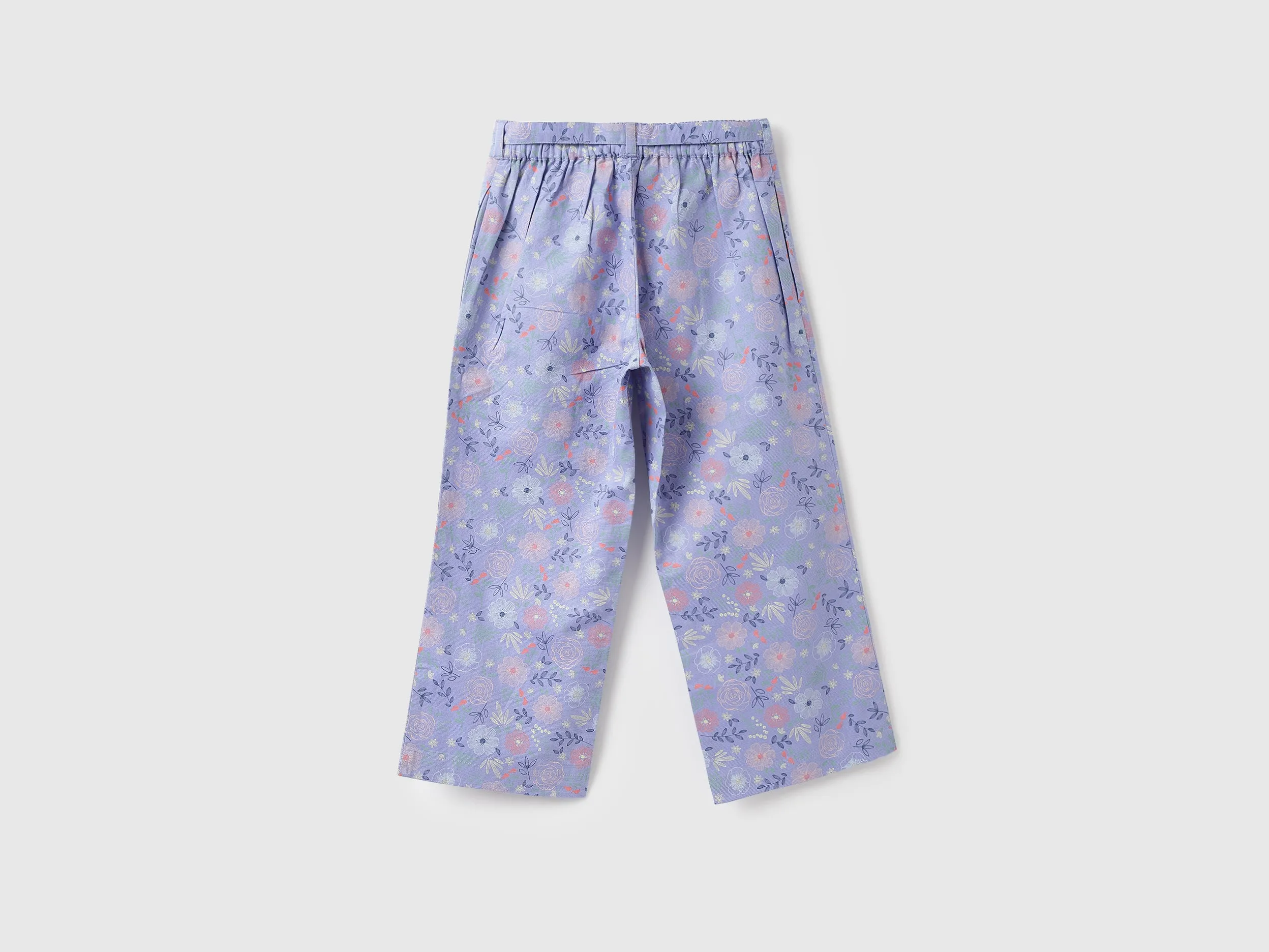 Girls Printed Regular Fit Trousers