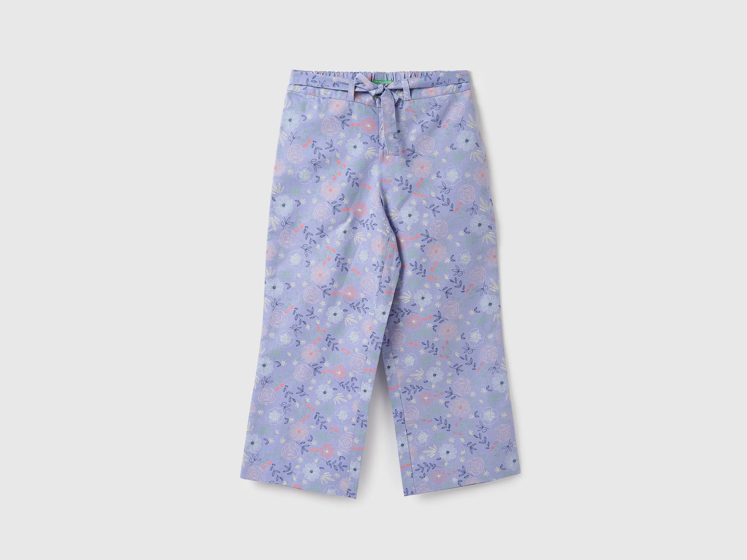 Girls Printed Regular Fit Trousers