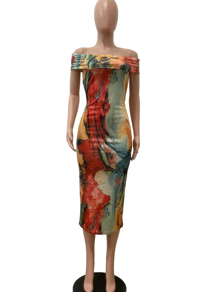 Giulia – Tropical Off-Shoulder Women’s Summer Top