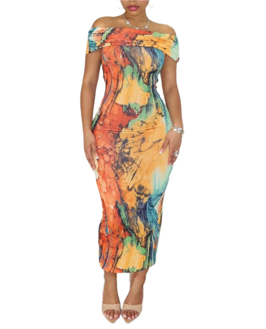 Giulia – Tropical Off-Shoulder Women’s Summer Top