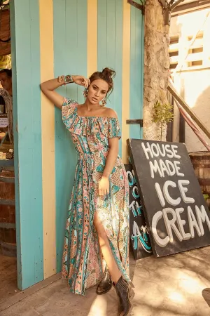 Goddess Maxi Dress - Cuban Sun