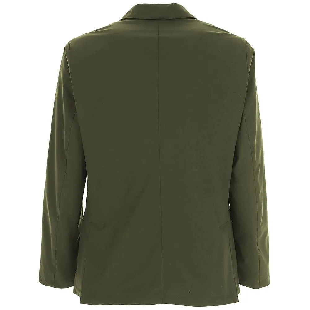 Green Polyester Blazer