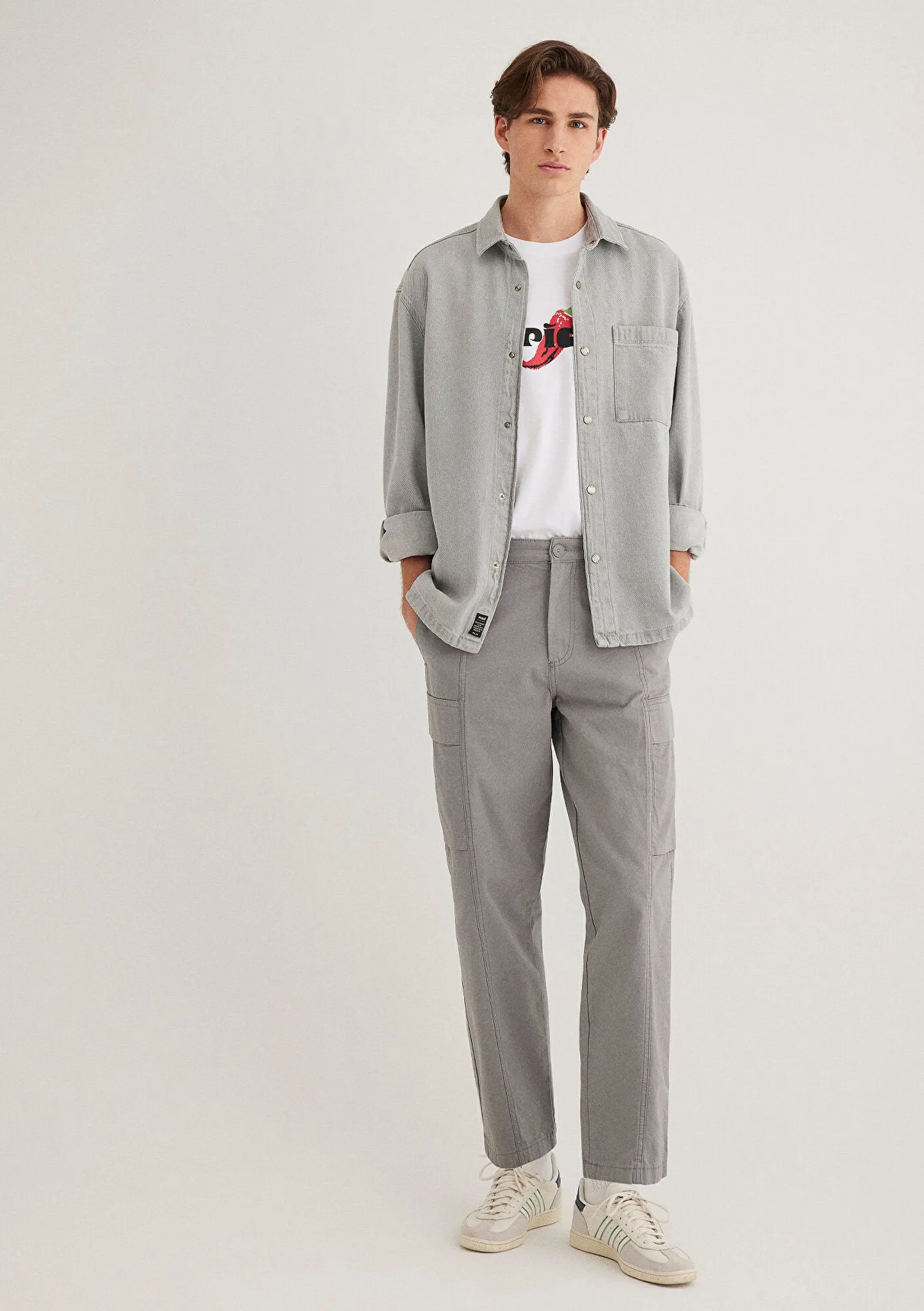 Grey Cargo Pants