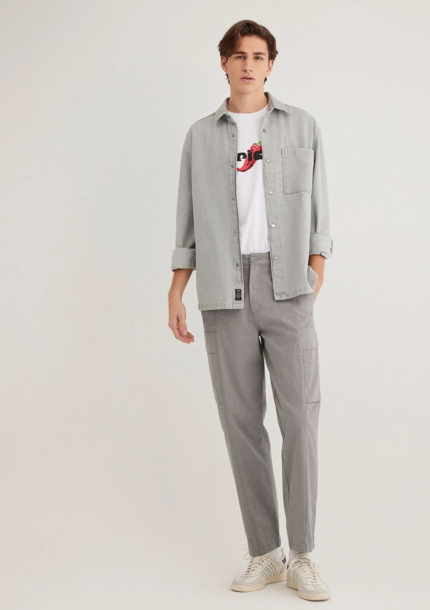 Grey Cargo Pants