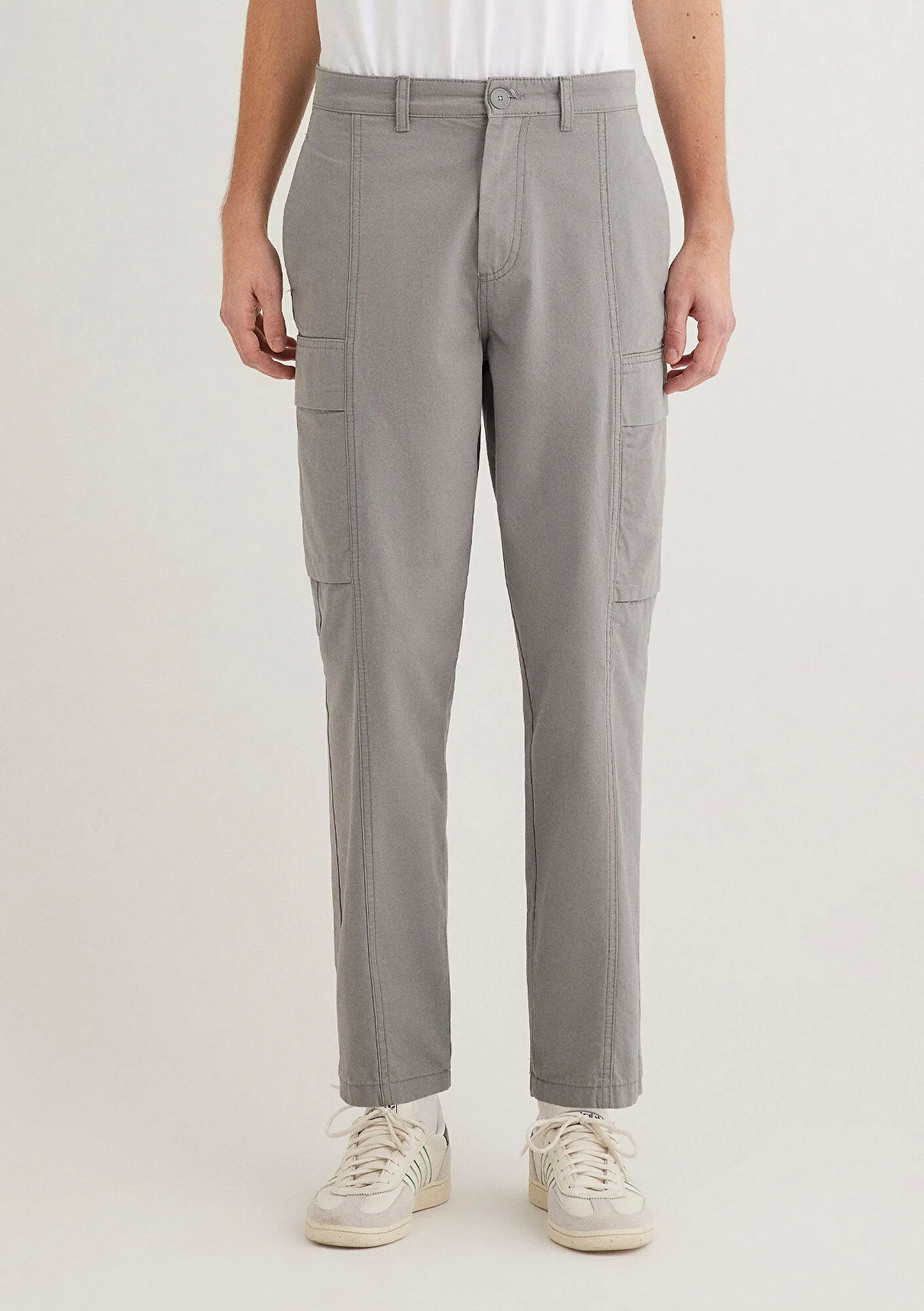 Grey Cargo Pants