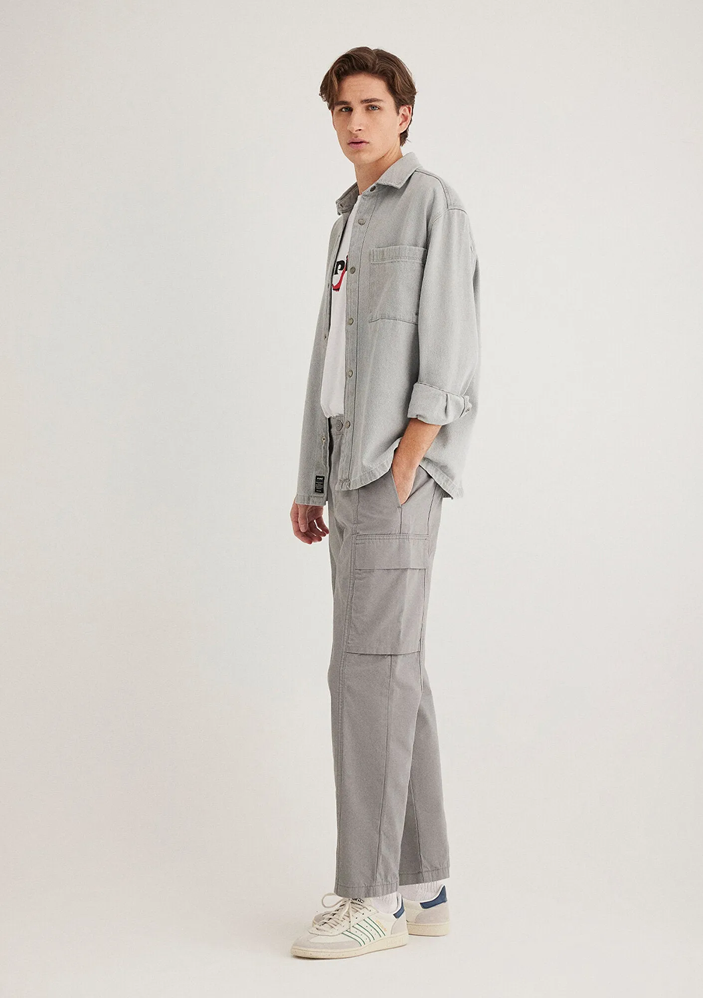 Grey Cargo Pants