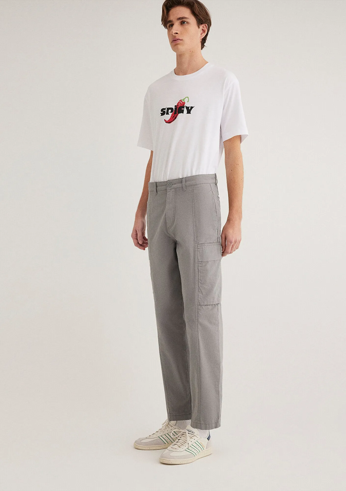 Grey Cargo Pants