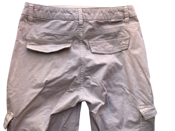 GUESS Beige Cotton Cargo Pants