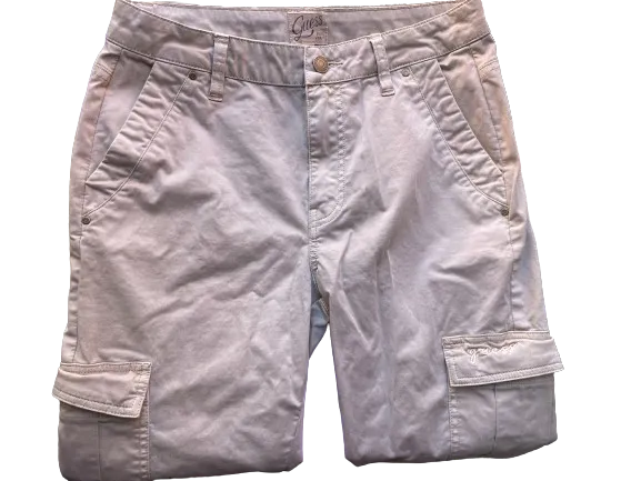 GUESS Beige Cotton Cargo Pants