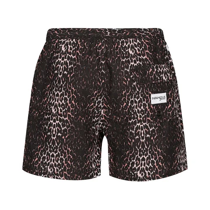 Hank Board Shorts Final Sale - Kitty Leopard