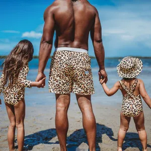 Hank Board Shorts Final Sale - Sun Leopard