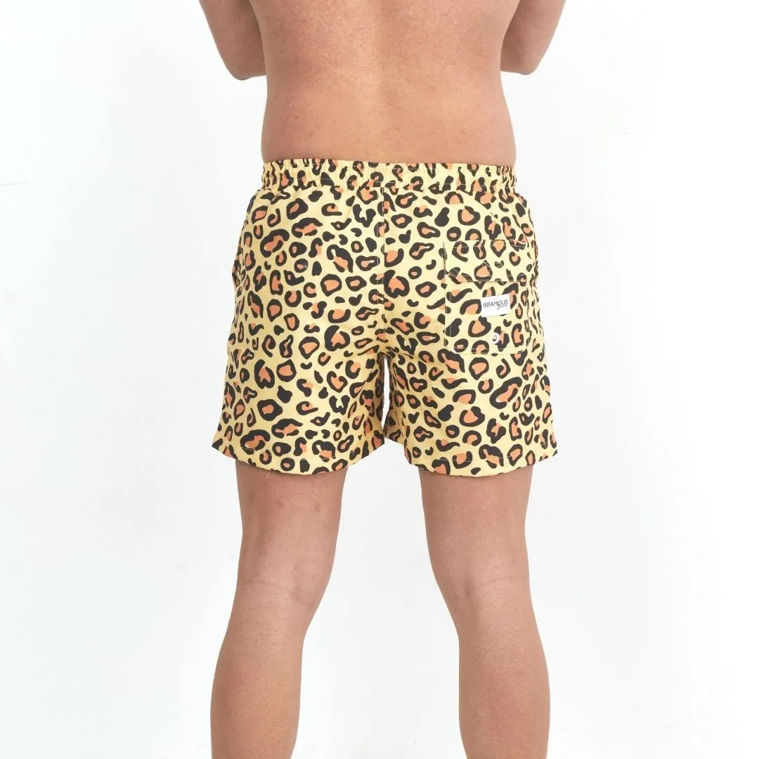 Hank Board Shorts Final Sale - Sun Leopard