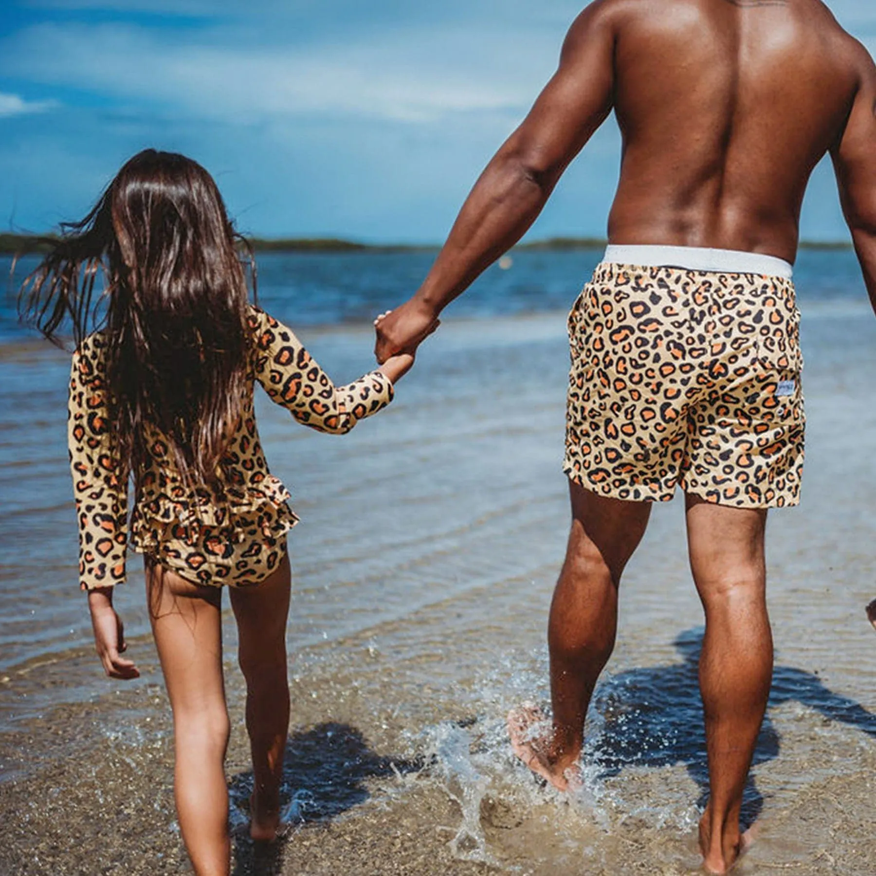 Hank Board Shorts Final Sale - Sun Leopard