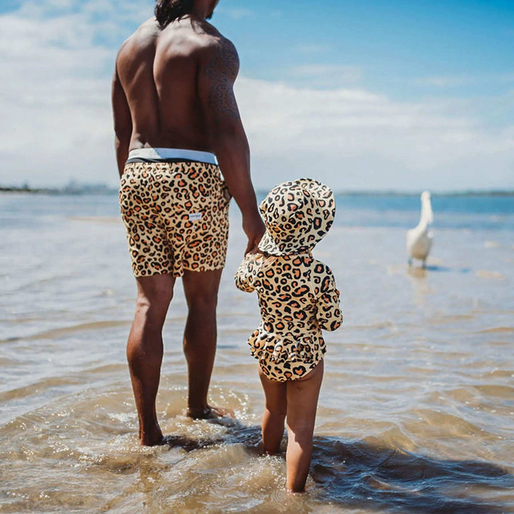 Hank Board Shorts Final Sale - Sun Leopard