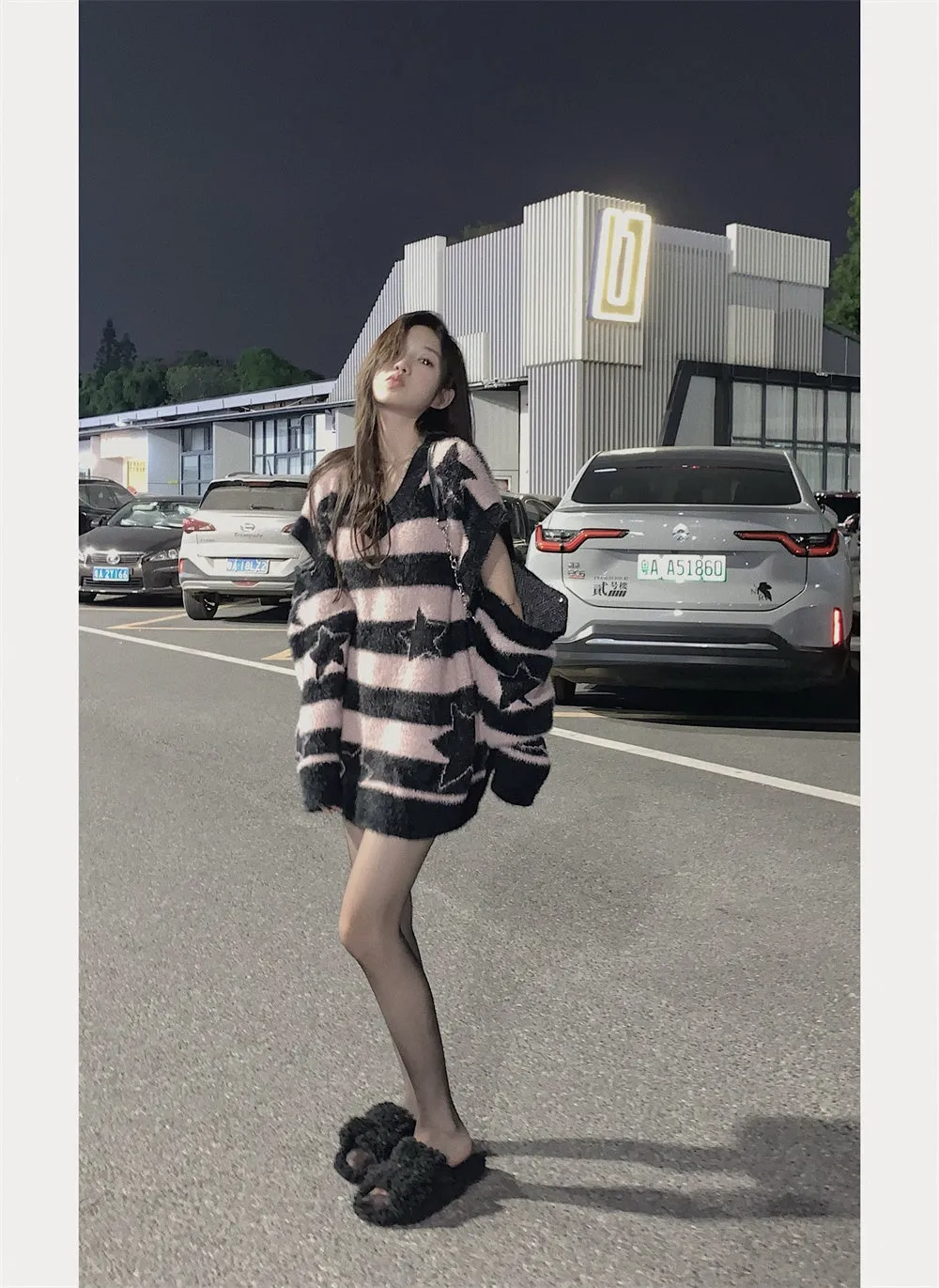 Harajuku striped sweater  KF83023