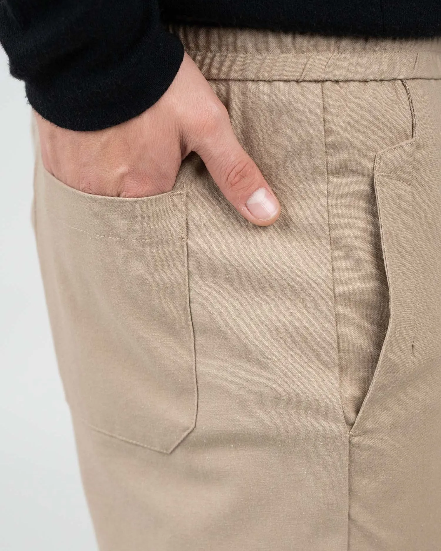 Heavyweight Linen Pants Mocha