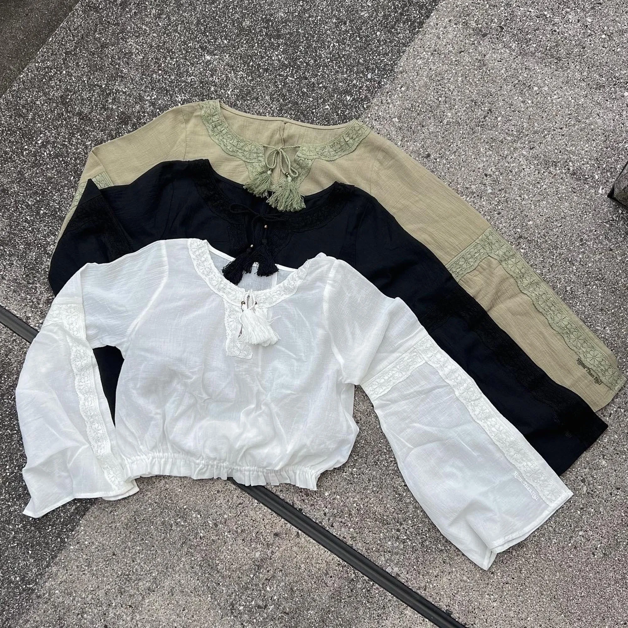 HTH lace casual shirt tops