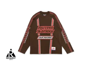 Hysteric Glamour Mesh Long-Sleeve Jersey "Brown/Red"