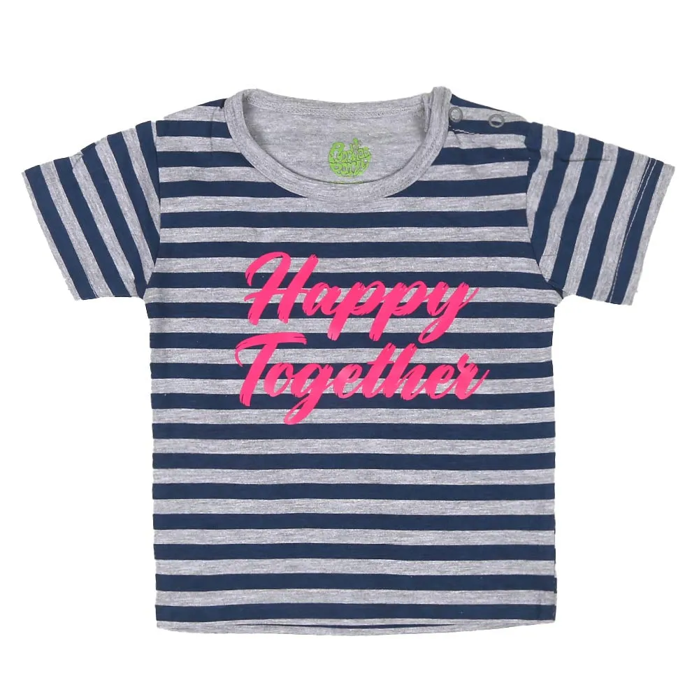 Infant Girls T-Shirt Together Daughter-MOM - H.grey | Bachaa Party Baby Clothes Girls Tops & T-Shirts