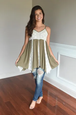 Inner Goddess Top ~ Olive