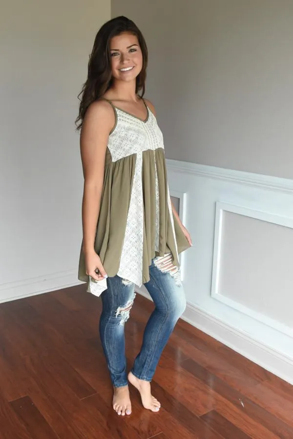 Inner Goddess Top ~ Olive