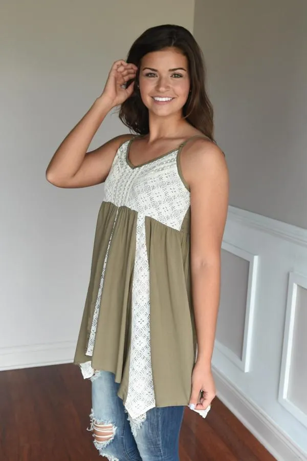 Inner Goddess Top ~ Olive