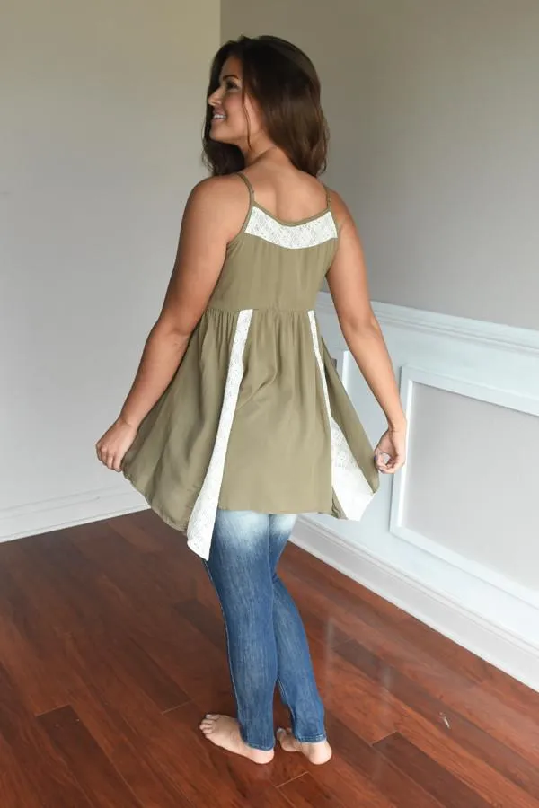 Inner Goddess Top ~ Olive