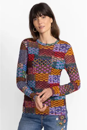Johnny Was Isadora Waves Mesh Tee L13223-7