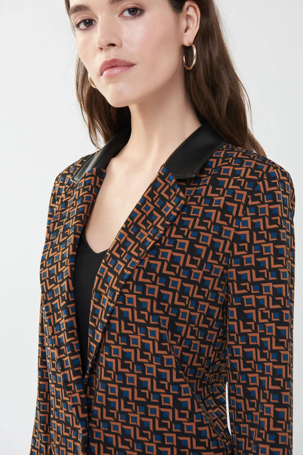 Joseph Ribkoff Black/Multi Blazer Style 223130