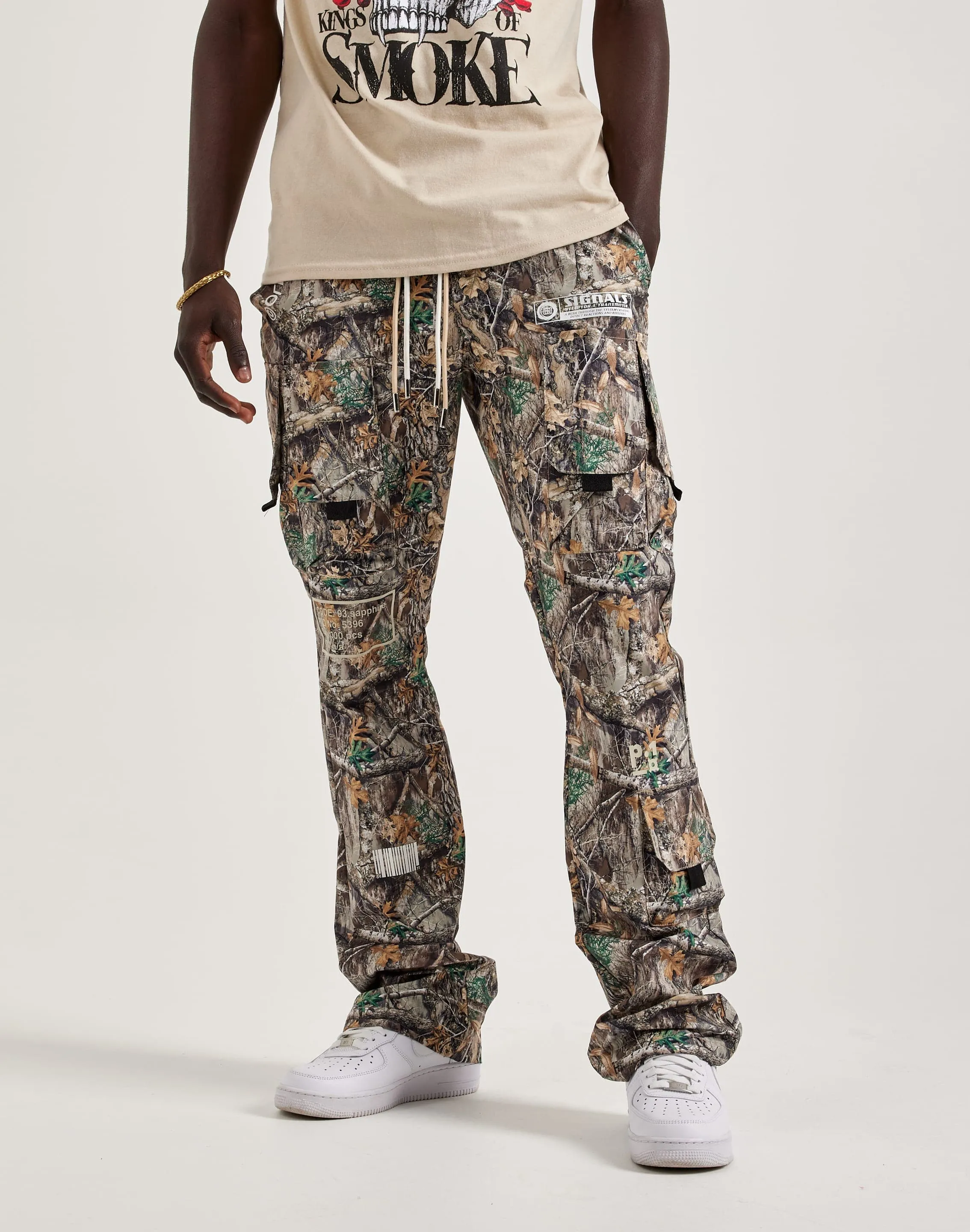 Kloud 9 Nylon Flare Cargo Pants