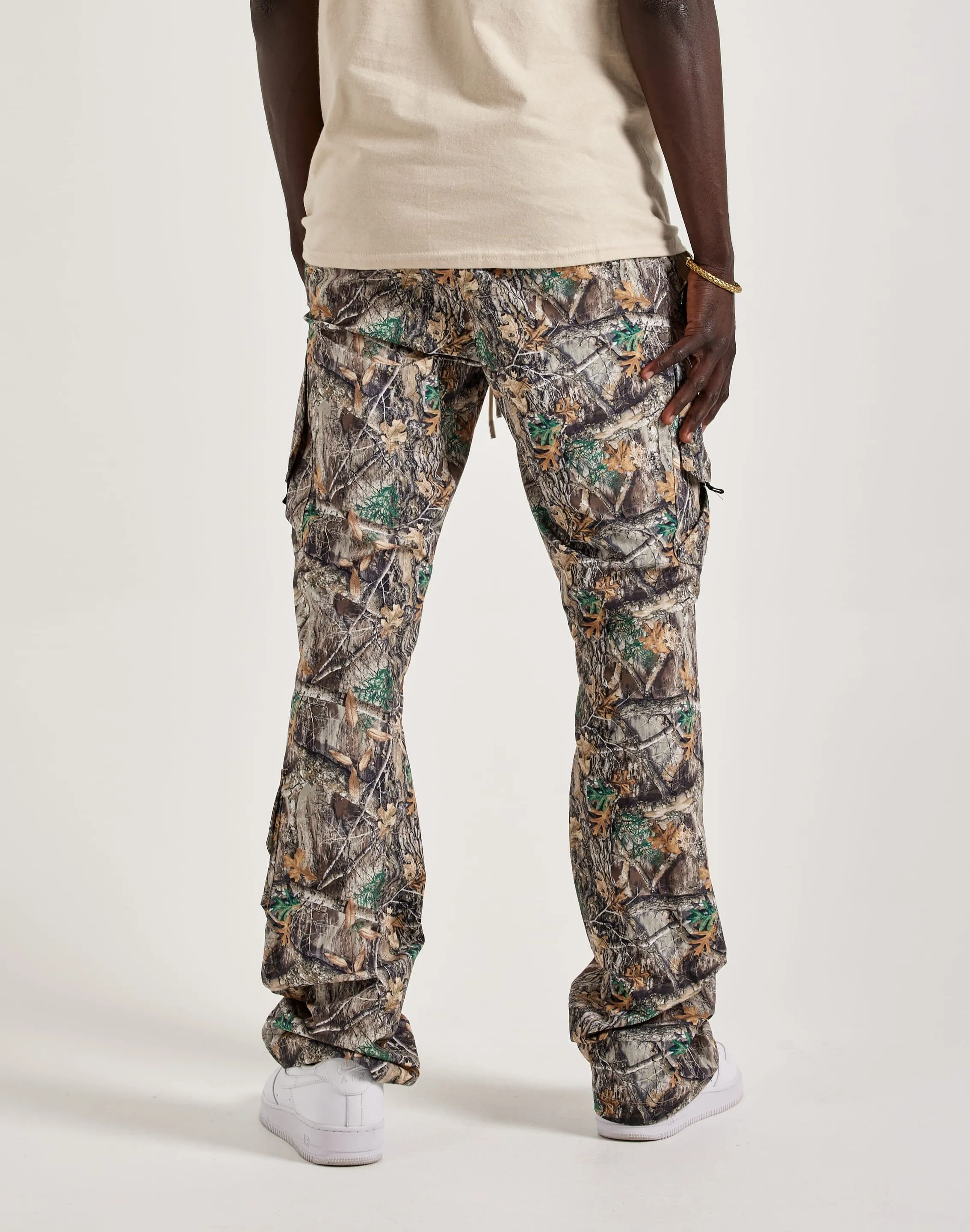 Kloud 9 Nylon Flare Cargo Pants