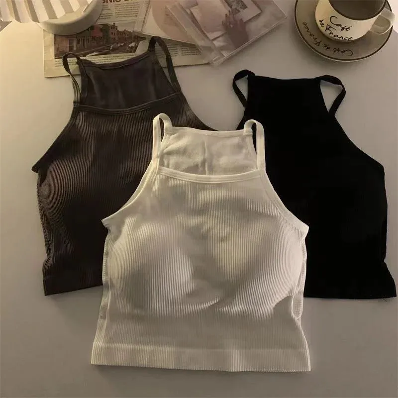 Korean Version Women’s Striped Tank Top