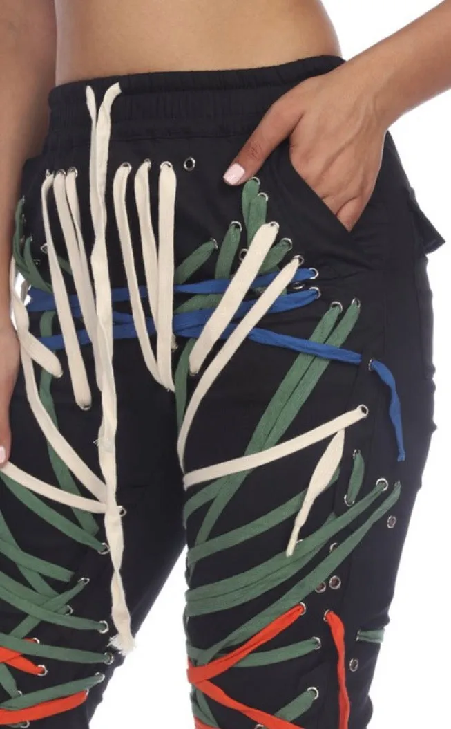Lace Up Pants