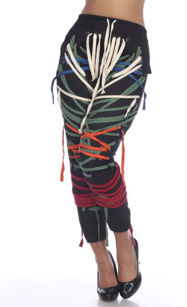 Lace Up Pants