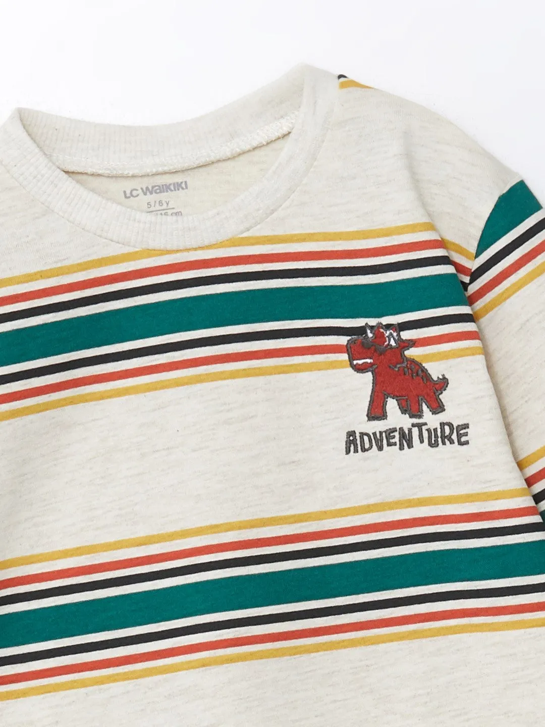 LCW baby

Melange Striped Crew Neck Long Sleeve Printed Baby Boy T-Shirt