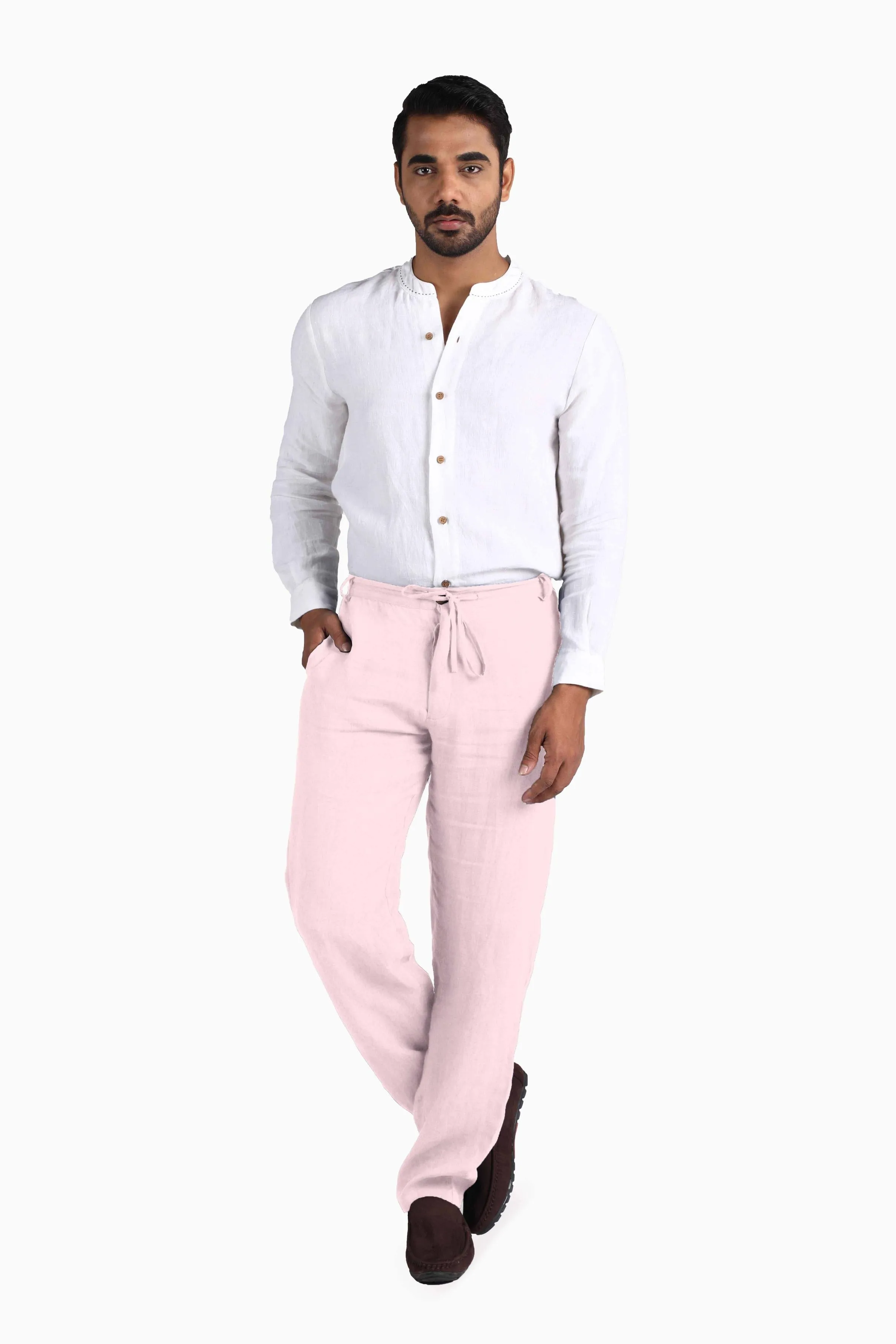 Linen Atlas Pant-Oatmeal