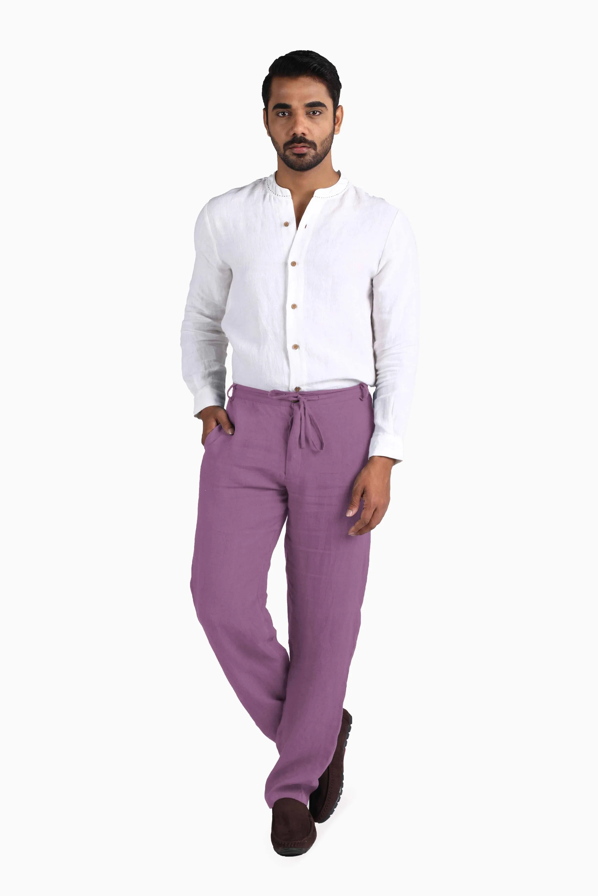 Linen Atlas Pant-Oatmeal