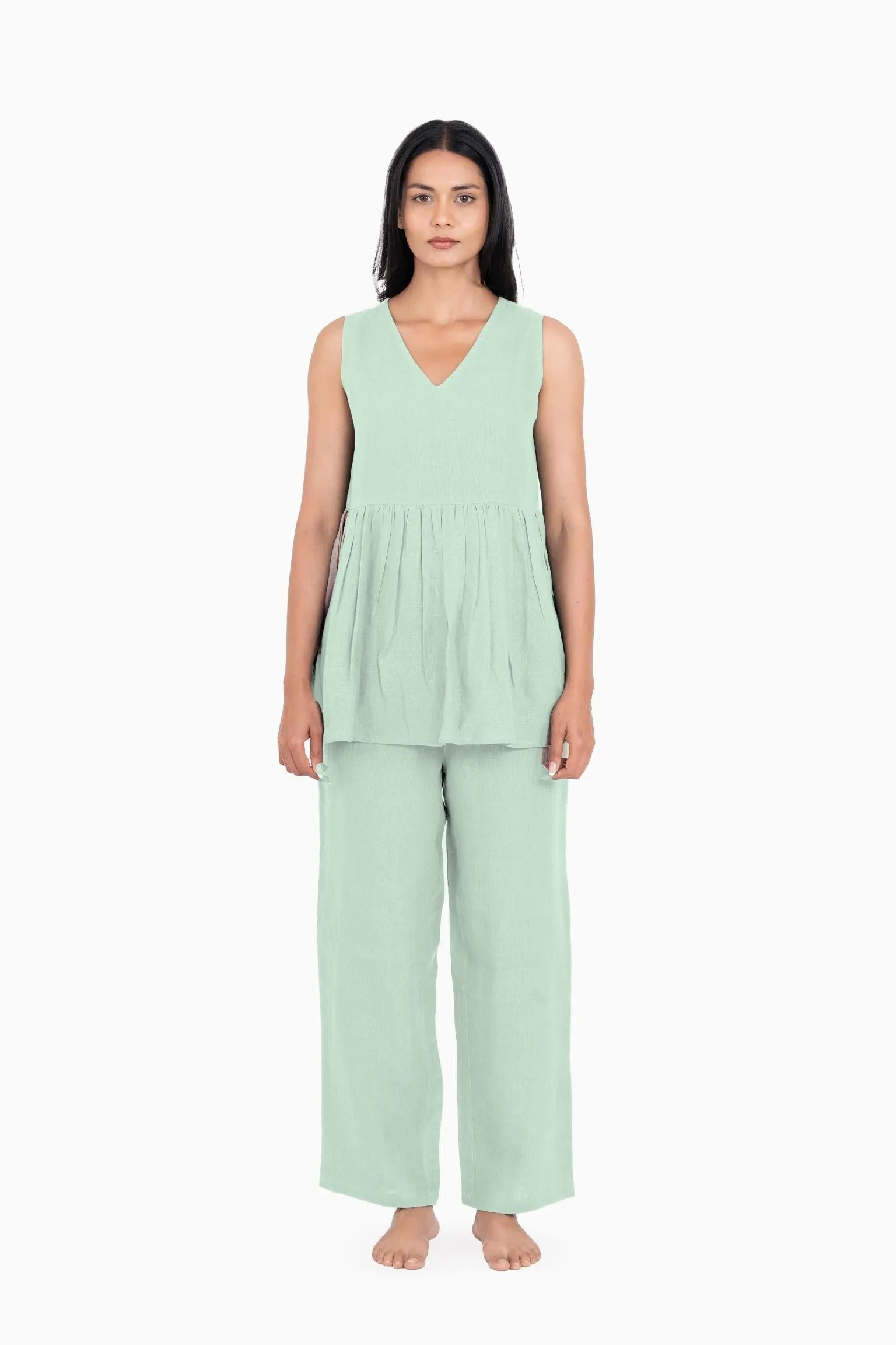 Linen Flavia Co-Ord Set-Muted Mocha