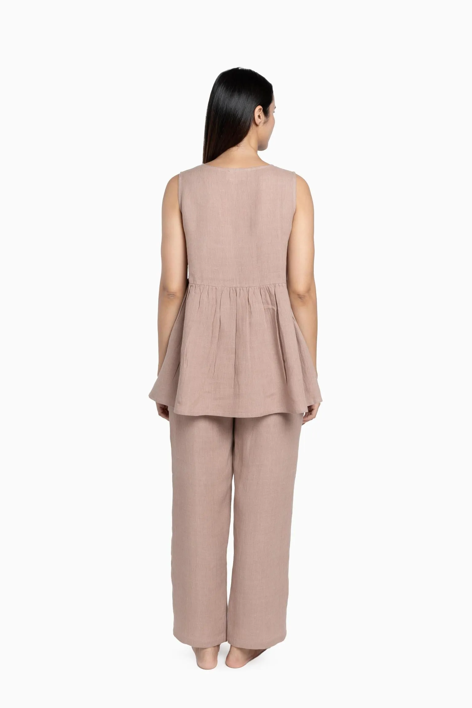 Linen Flavia Co-Ord Set-Muted Mocha