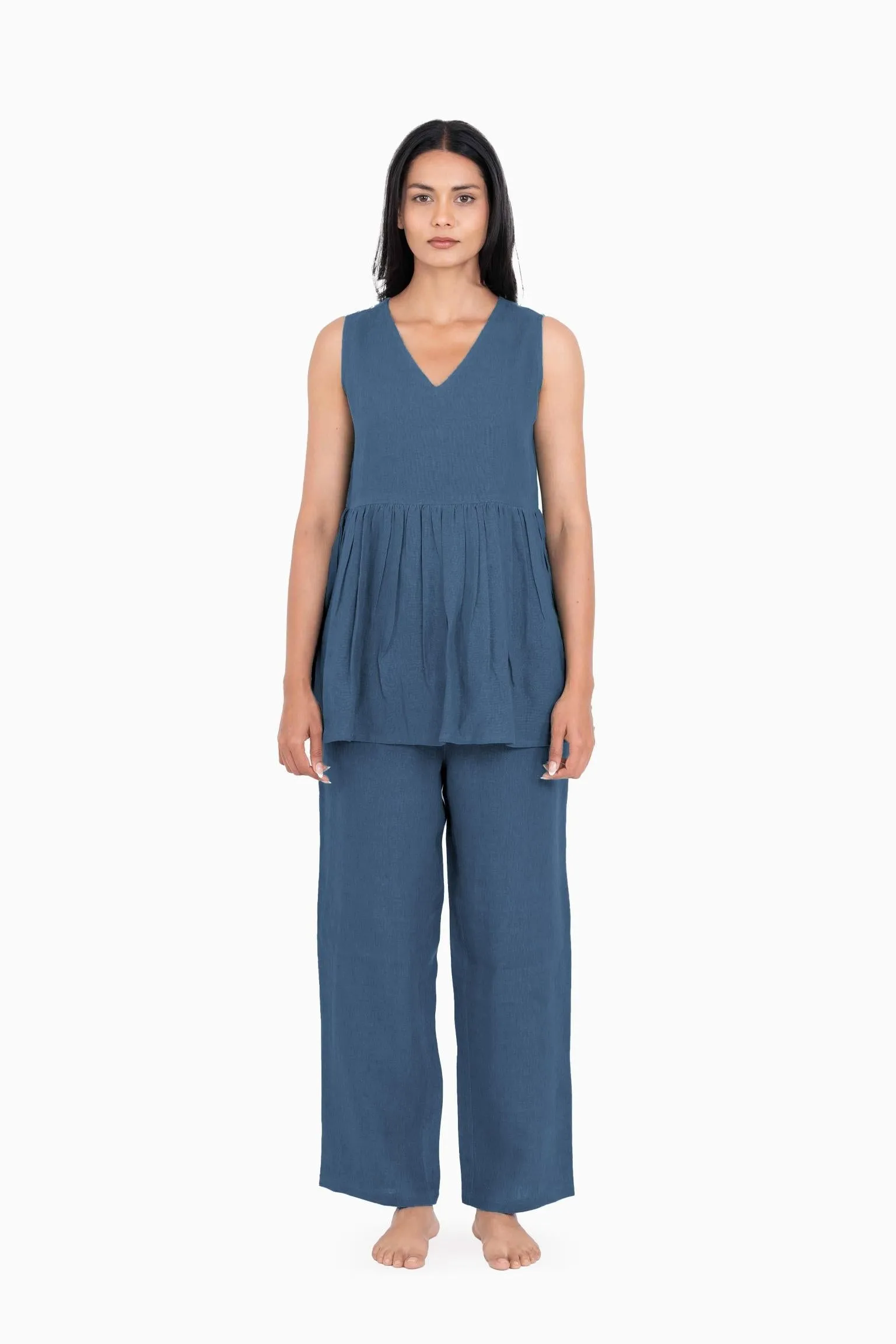 Linen Flavia Co-Ord Set-Muted Mocha