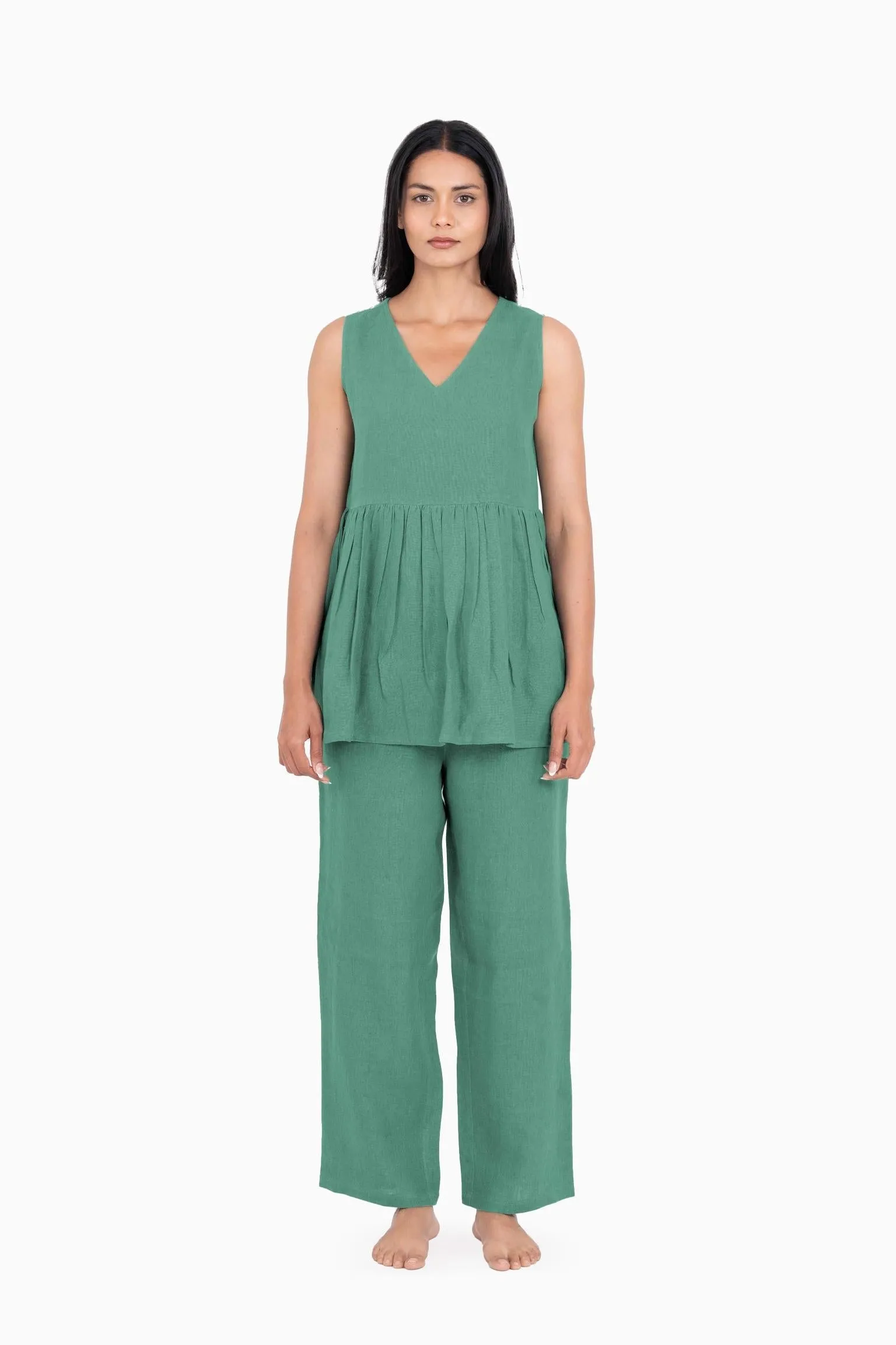 Linen Flavia Co-Ord Set-Muted Mocha