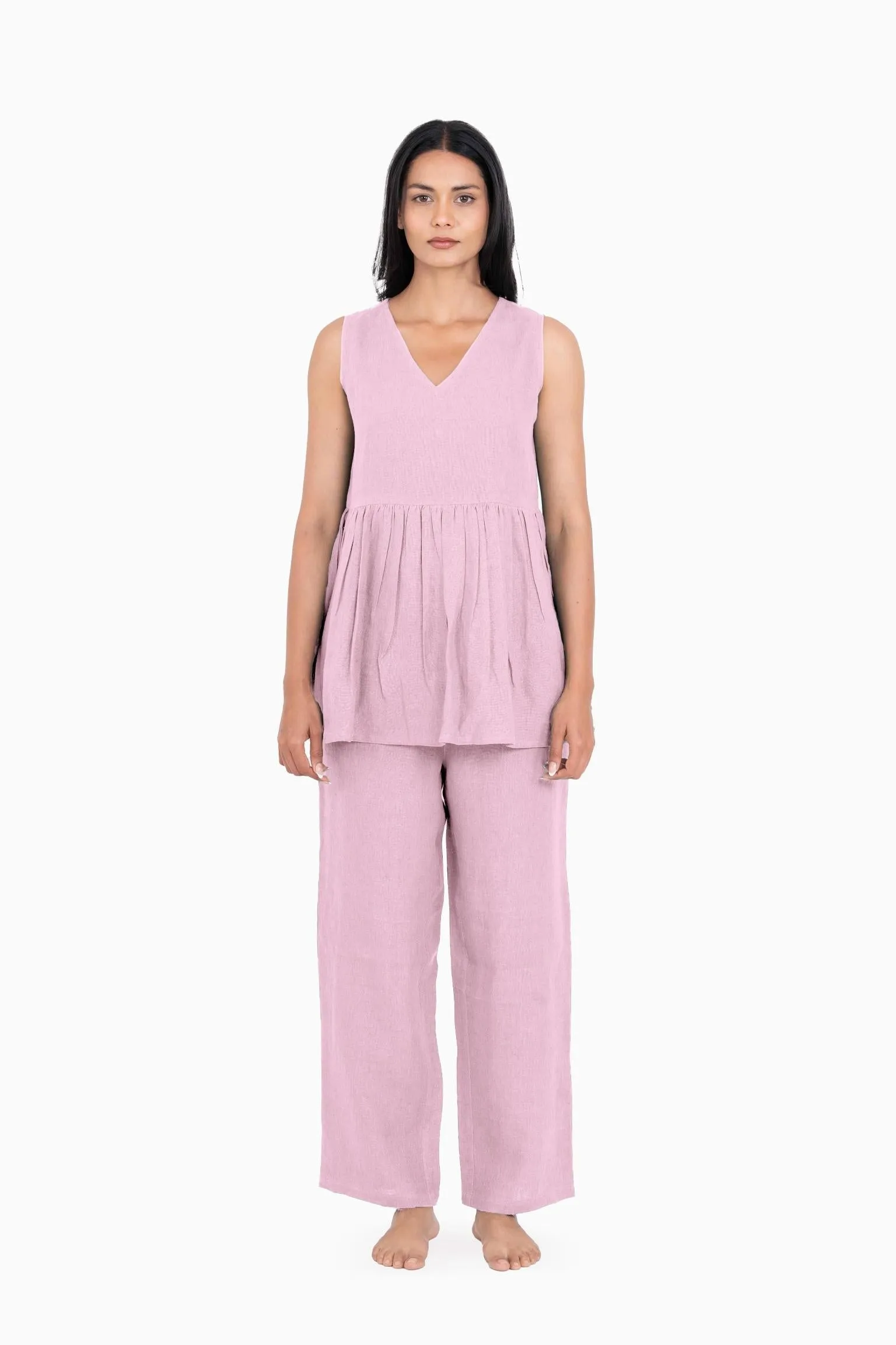Linen Flavia Co-Ord Set-Muted Mocha