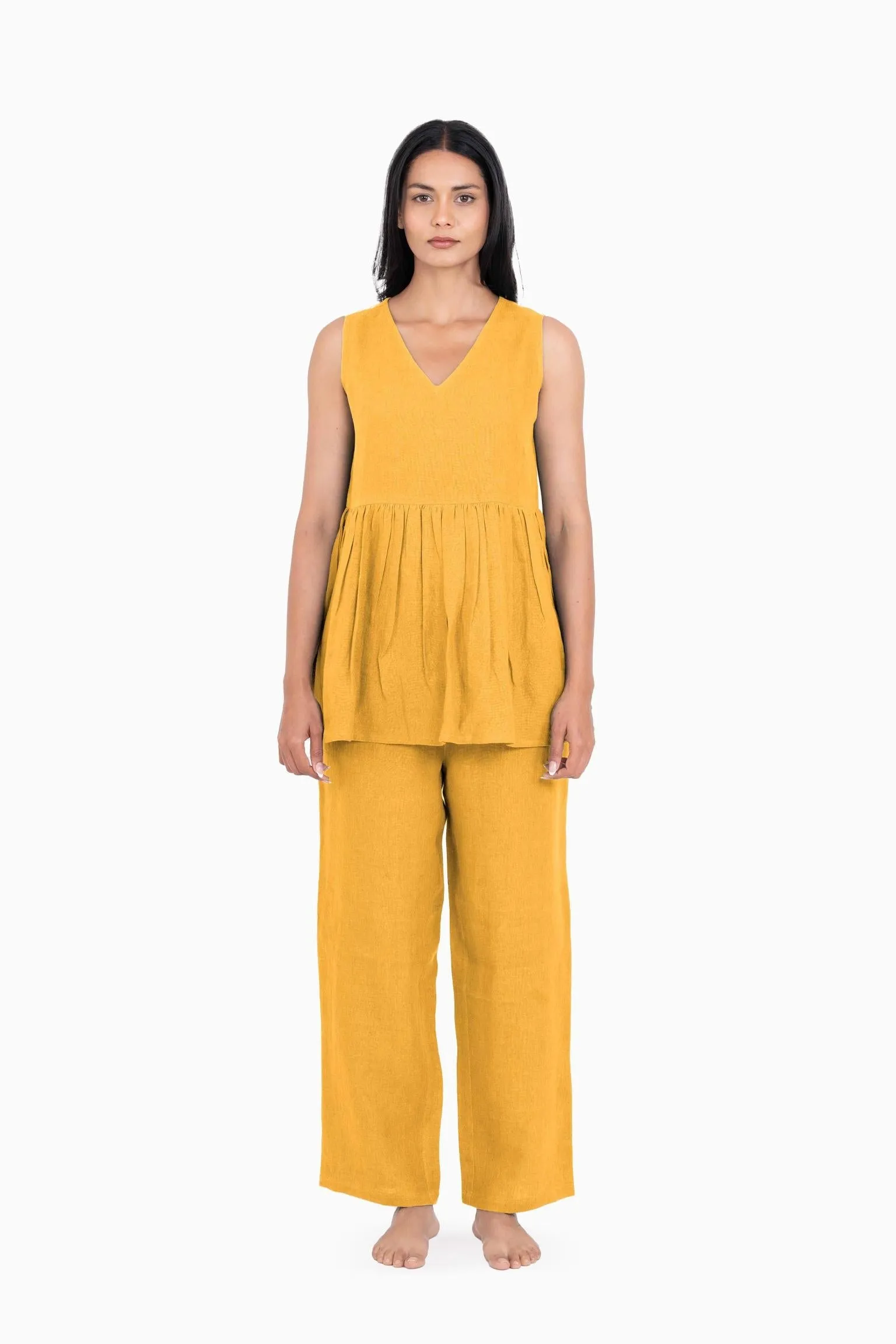 Linen Flavia Co-Ord Set-Muted Mocha