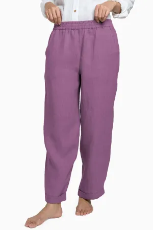 Linen Jude Pant-Misty Lilac