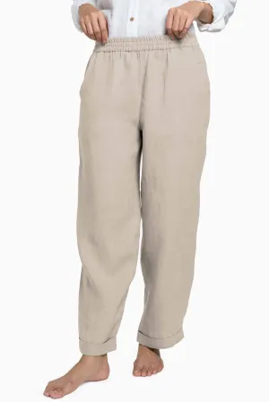 Linen Jude Pant-Oatmeal