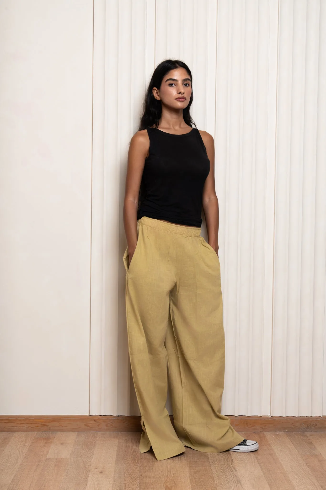 Linen Pants In Flax