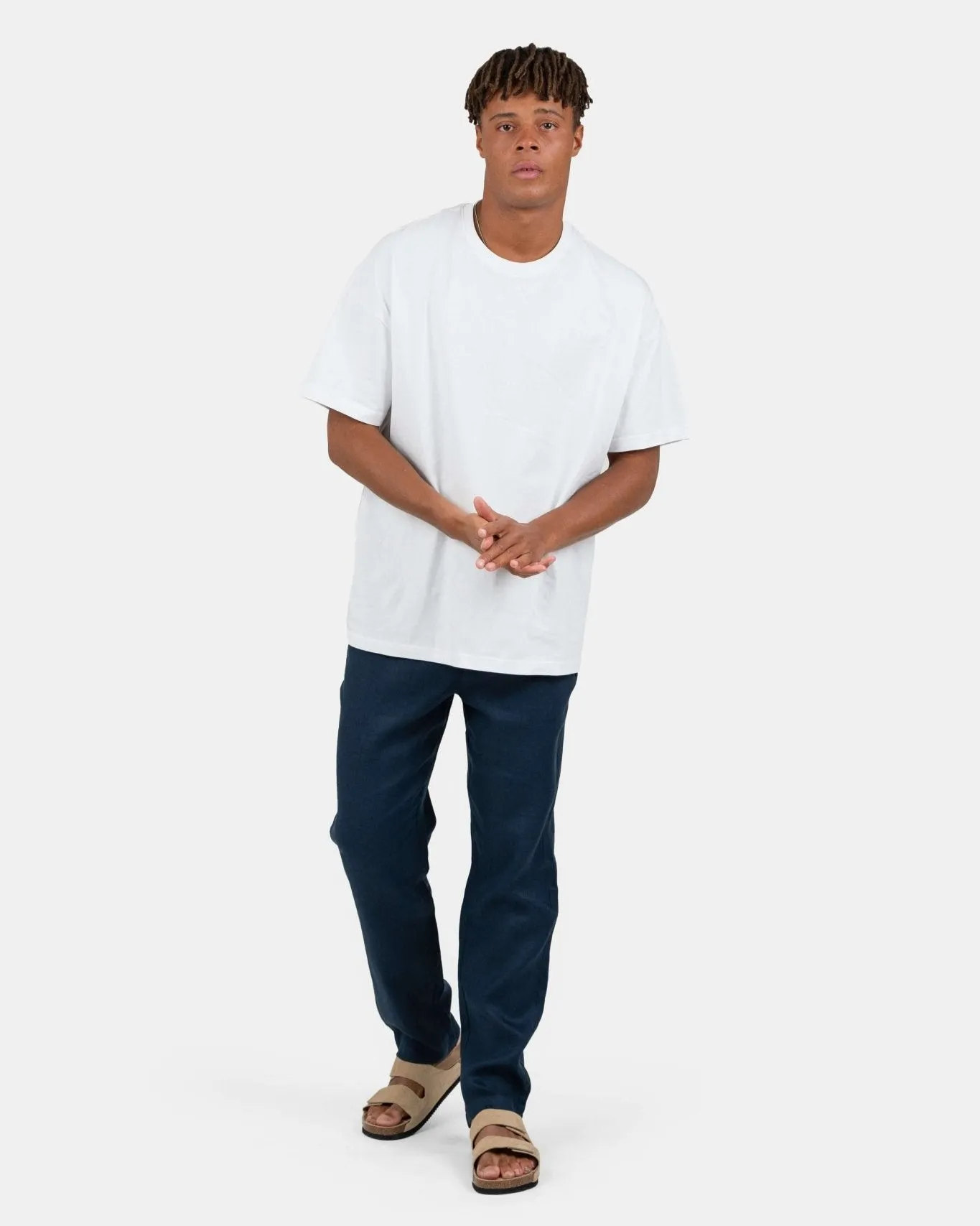 Linen Pants Navy