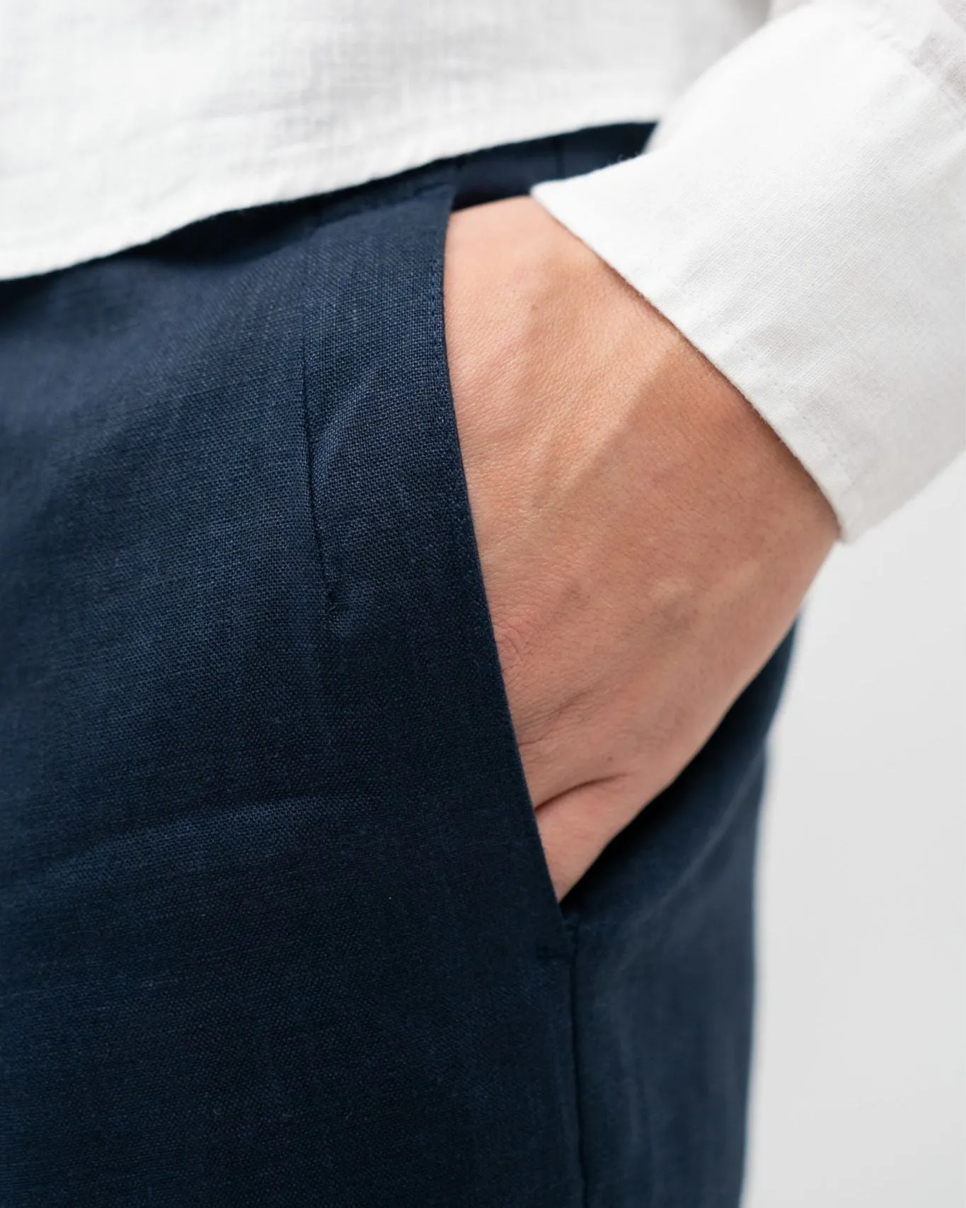 Linen Pants Navy