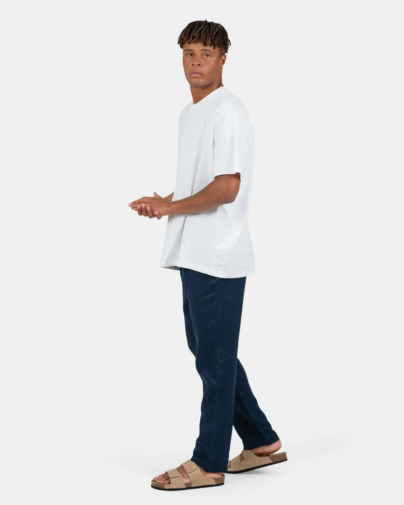 Linen Pants Navy